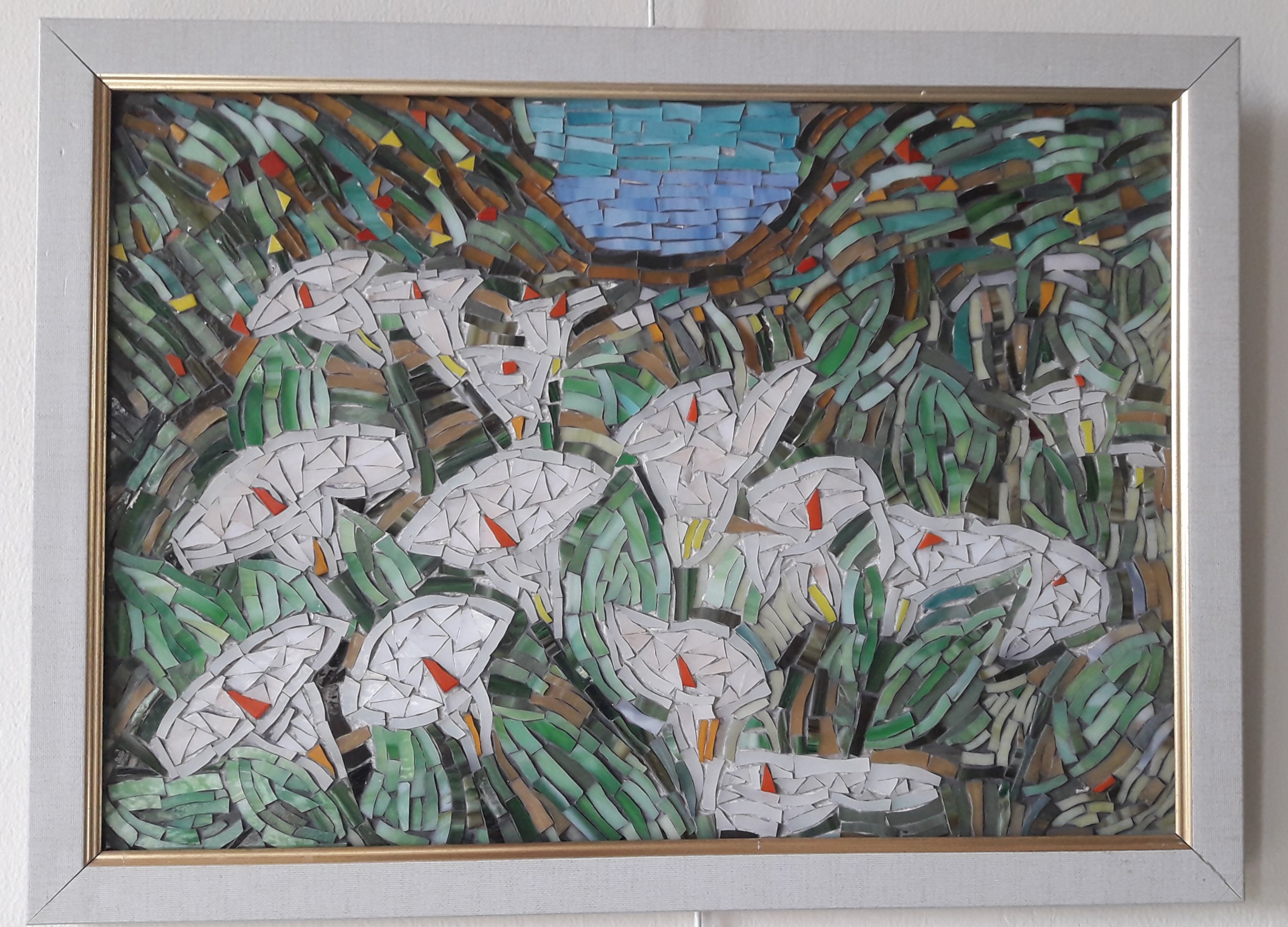 Gala çiçekleri mozaik 