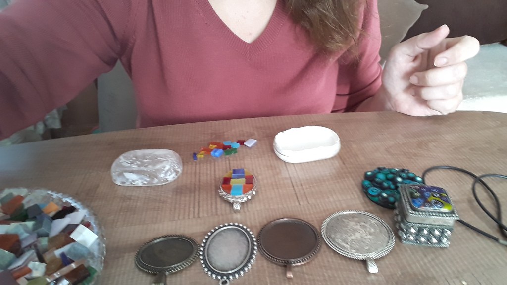 Mozaik kolye yapımı