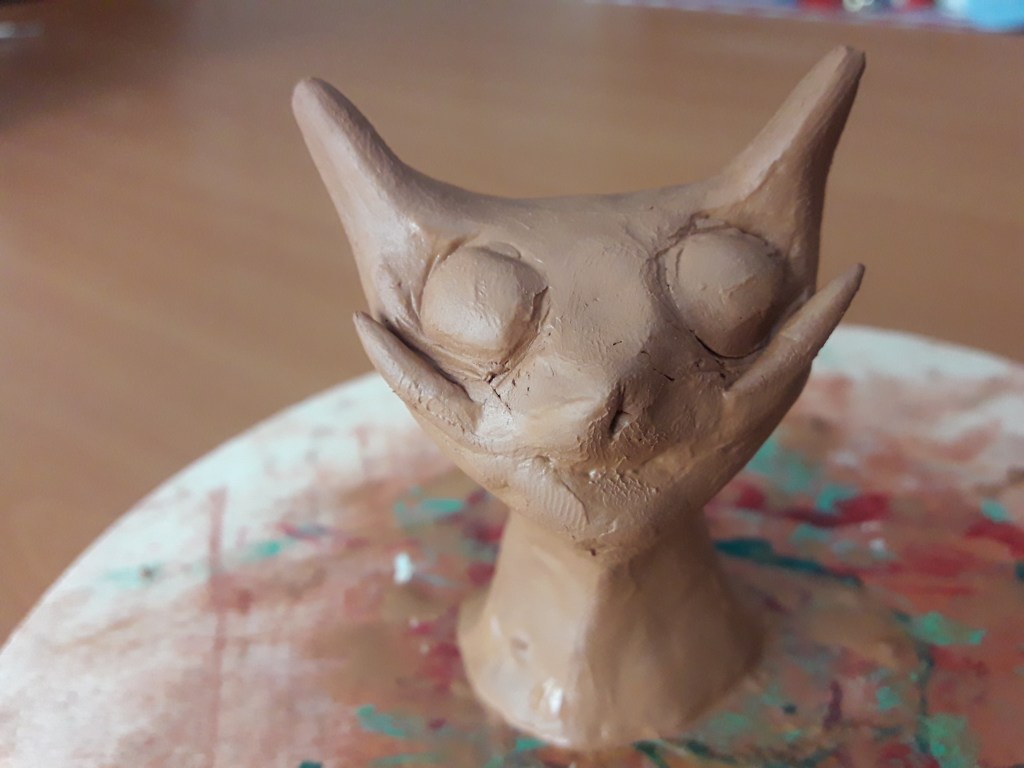 Seramik kedi büstü yapımı / Seramik&nbsp;heykel