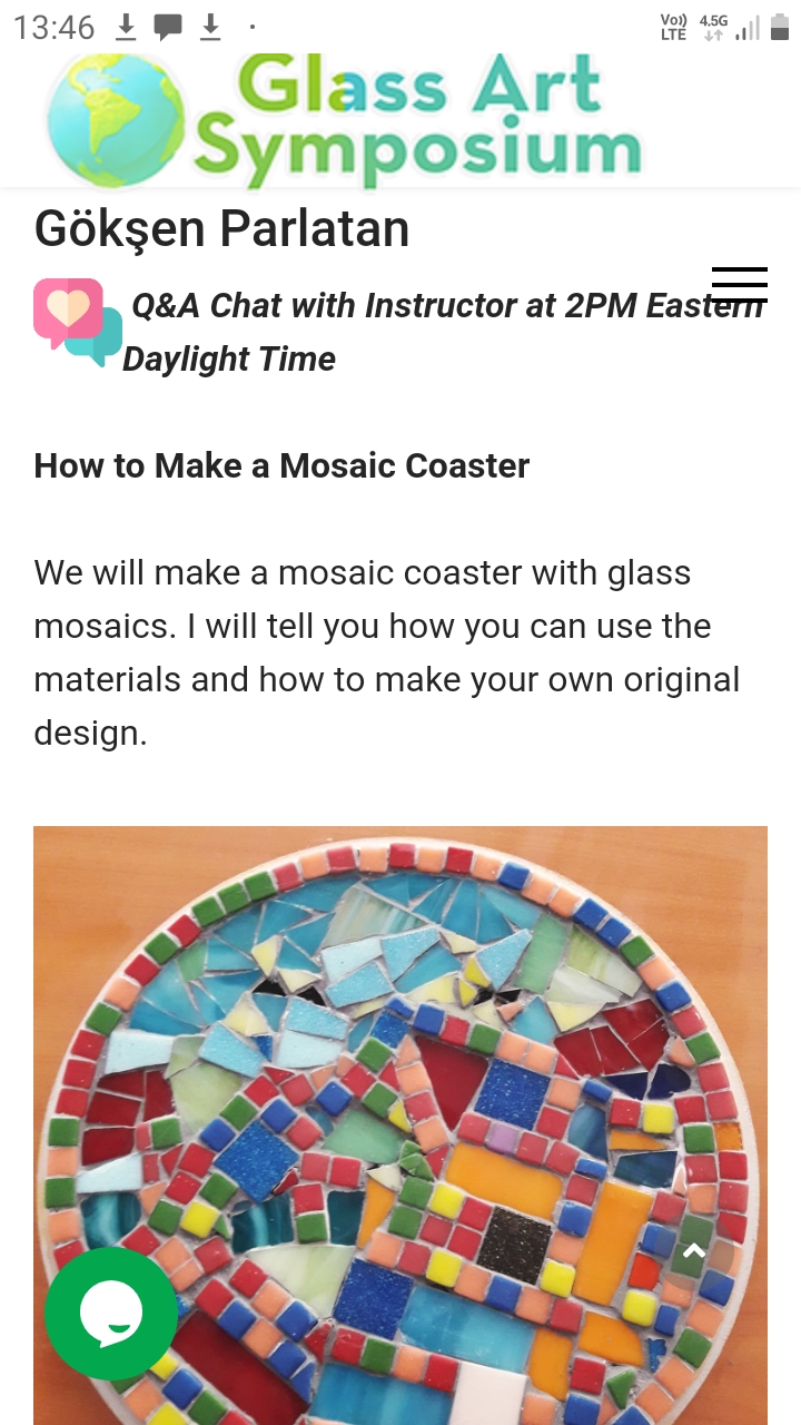 Mozaik Workshop / Mozaik&nbsp;Kursu