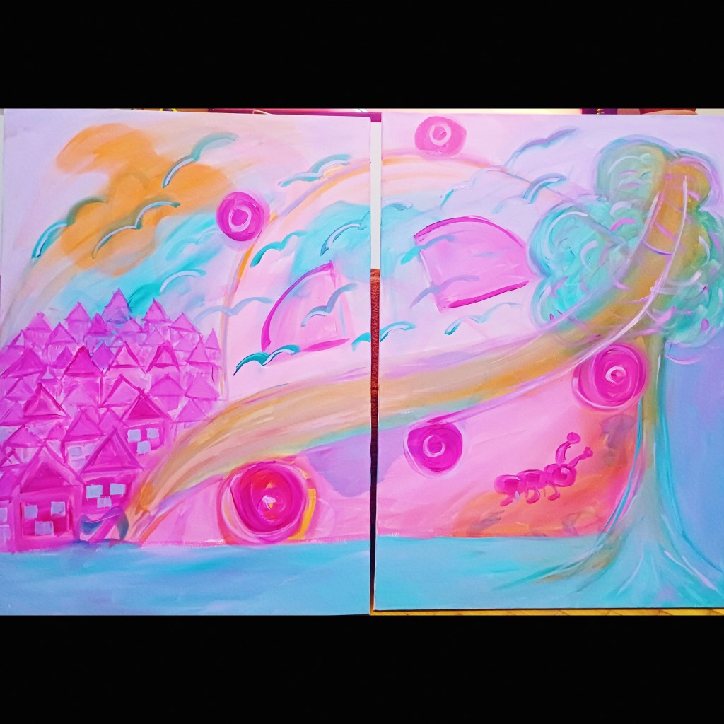 Şehirler Arası/ Intercity 2025 #akrilikresim #acryliconcanvas